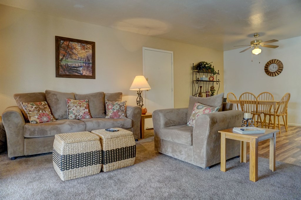Living Room at The View At Catalina Apartments in Tucson, AZ