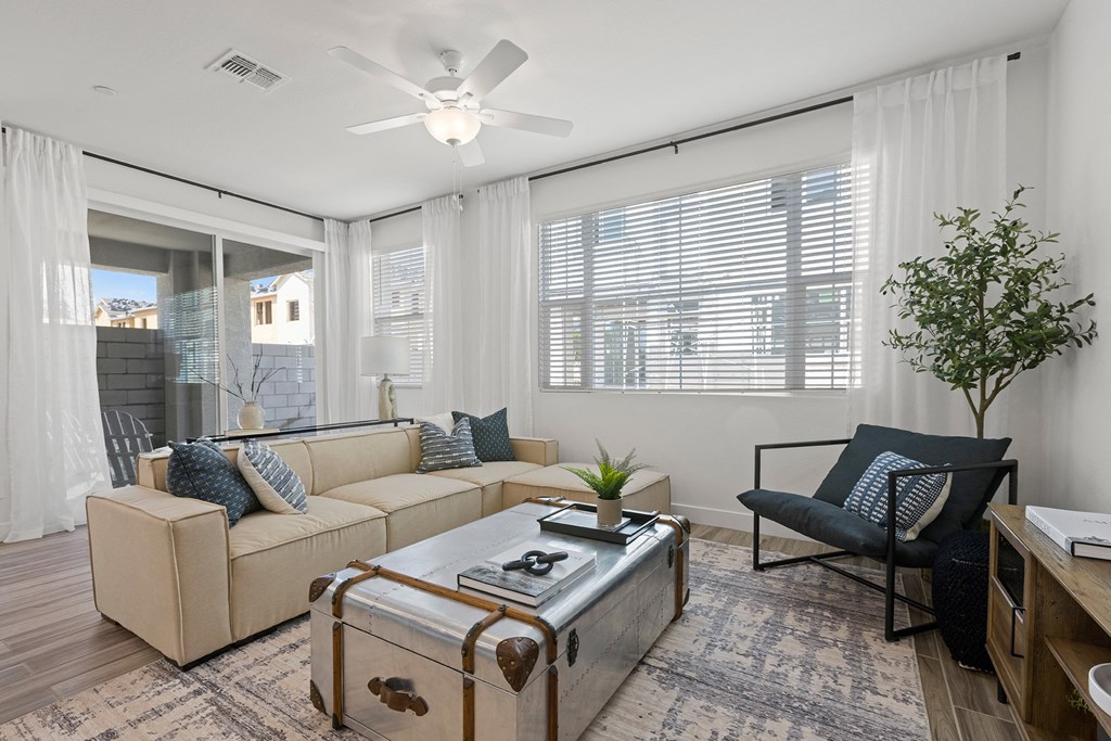 Living Room at Willow 38 Townhomes in Arcadia Arizona