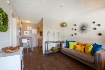 Living Room at Zona Village Apartments in Tucson, AZ - Photo Gallery 2