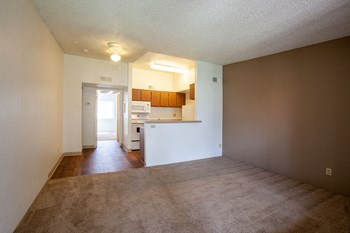 Living room and dining area at Casa Bella Apartments in Tucson AZ 4-2020 - Photo Gallery 37
