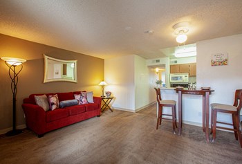 Living room at Casa Bella Apartments in Tucson AZ 4-2020 - Photo Gallery 23