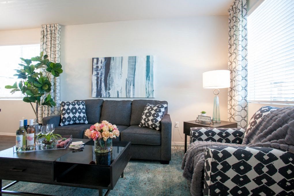 Living room at San Vicente Townhomes in Phoenix AZ
