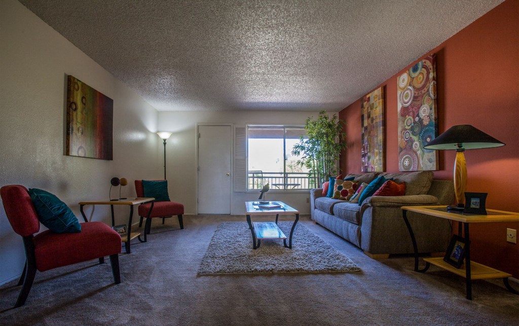 Living room at Sunrise Ridge Apartments in Tucson AZ