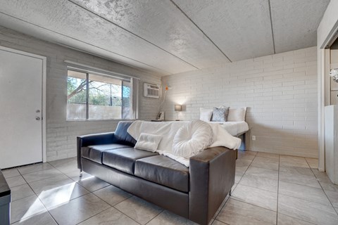 Living room at University Manor Apartments in Tucson, AZ