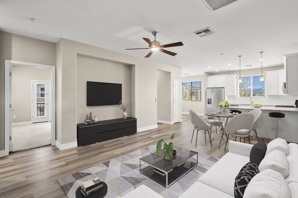 Livingroom and Diningroom at Bella Victoria Apartments