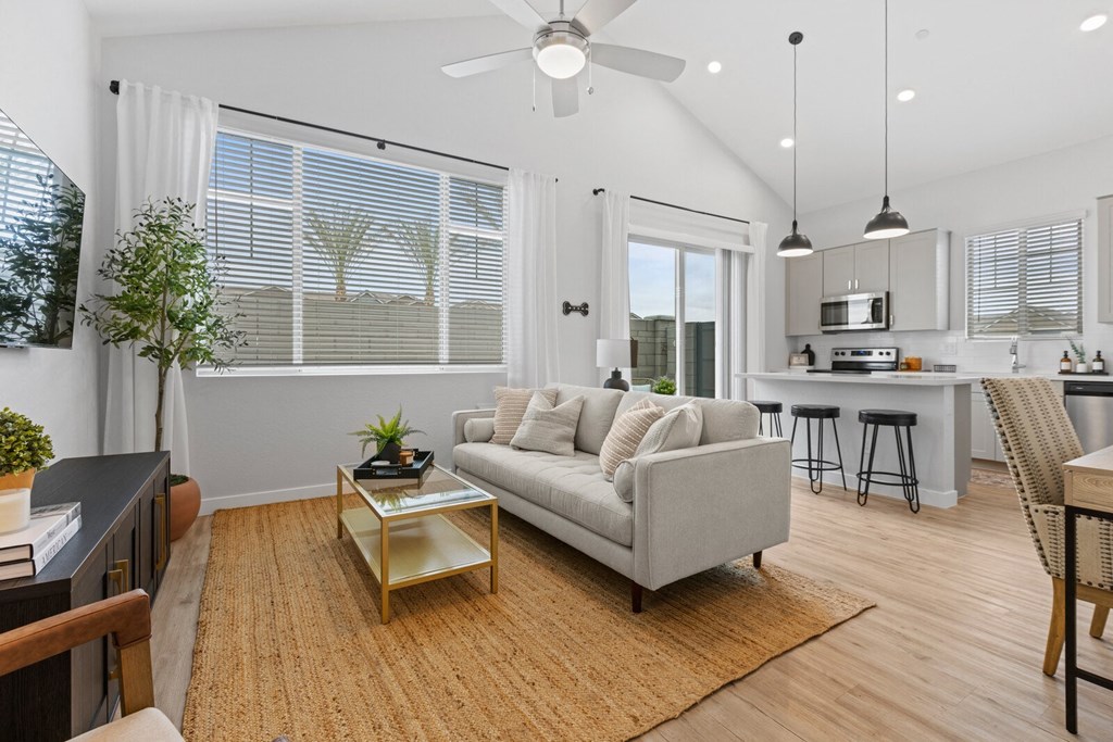 Livingroom and Kitchen at Village of Chandler in Chandler Arizona