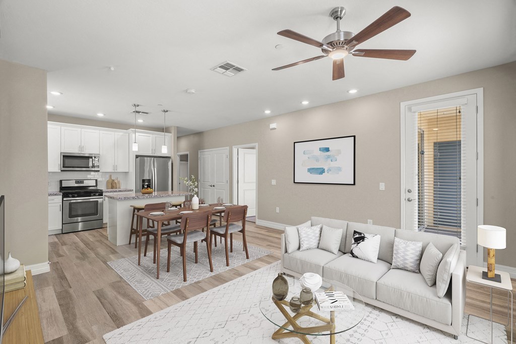 Livingroom at Bella Victoria Apartments