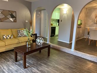 Livingroom at Wellington Estates Apartments in San Antonio TX 4-2020