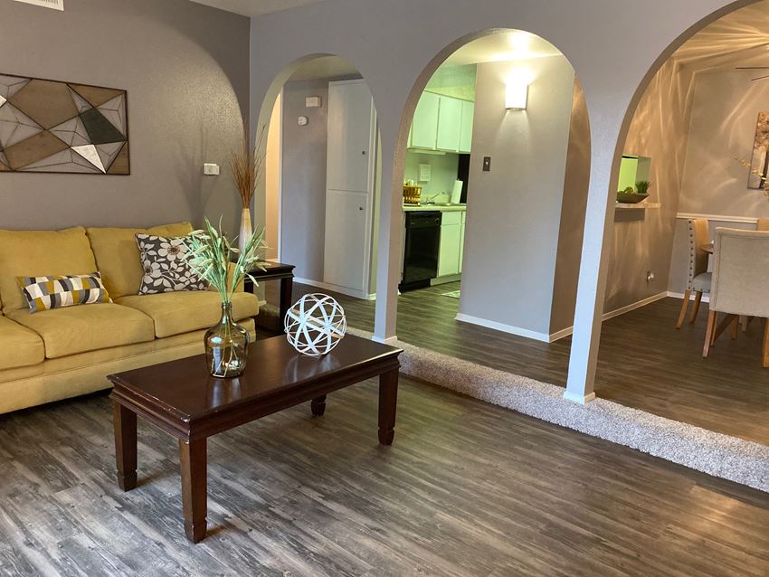 Livingroom at Wellington Estates Apartments in San Antonio TX 4-2020 - Photo Gallery 1