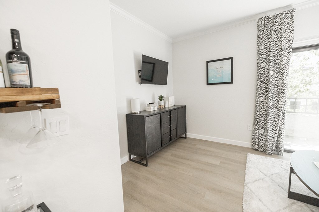 Livingroom with Tv at Haven Townhomes at P83 in Peoria Arizona