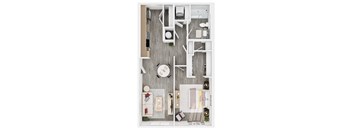 Lucero Apartments B5 Two bedroom floorplan in Phoenix