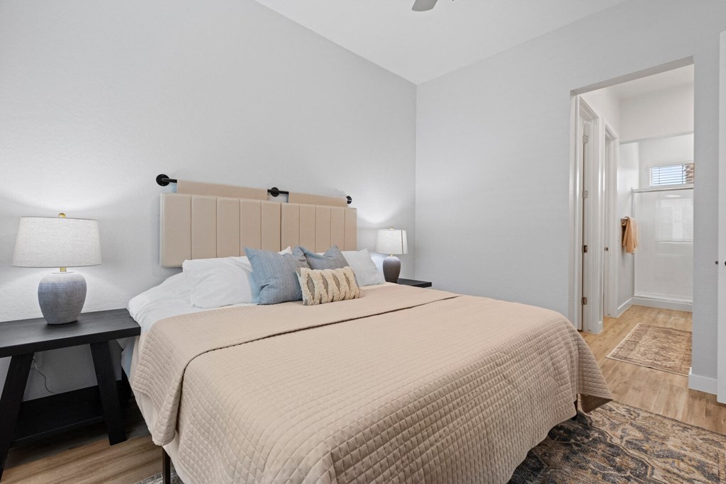 Main Bedroom with Bathroom at Village of Chandler in Chandler Arizona