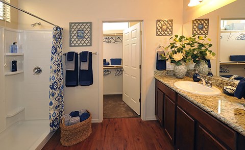 oversized bathroom view