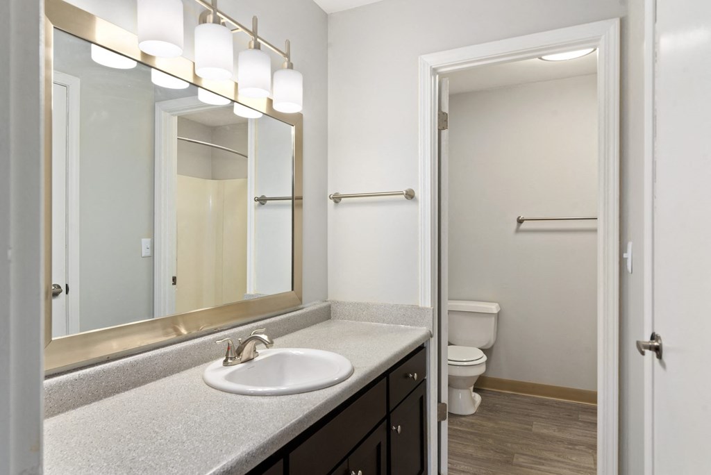 Master Bathroom at Laurel Valley Apartments in Mount Juliet Tennessee March 2021