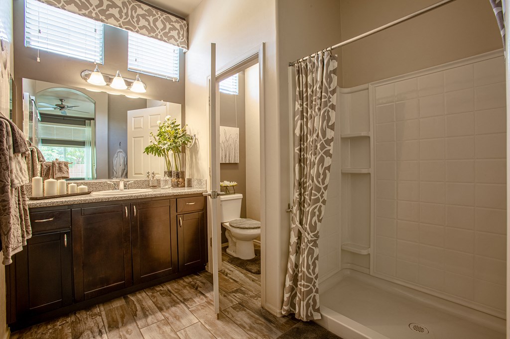 Master Bathroom at Sabino Vista Apartment Homes in Tucson Arizona