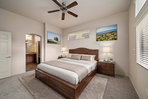 Master Bedroom at Avilla River Apartments in Tucson Arizona