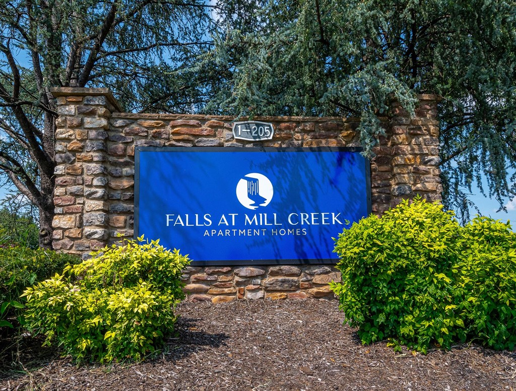 Monument Sign at Falls at Mill Creek in Nashville Tennessee