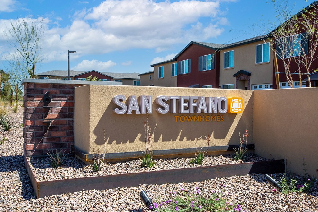 Monument Sign at San Stefano Townhomes
