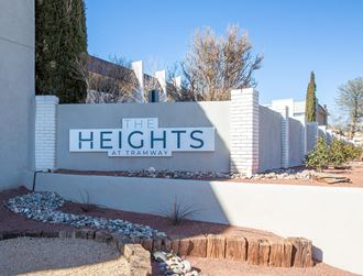 Monument Sign of The Heights at Tramway in Albuquerque New Mexico