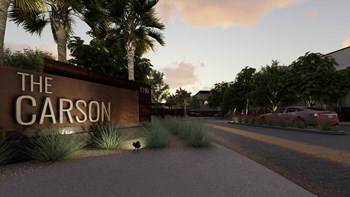 Monument sign at The Carson Townhomes in Gilbert Arizona 2022 - Photo Gallery 51