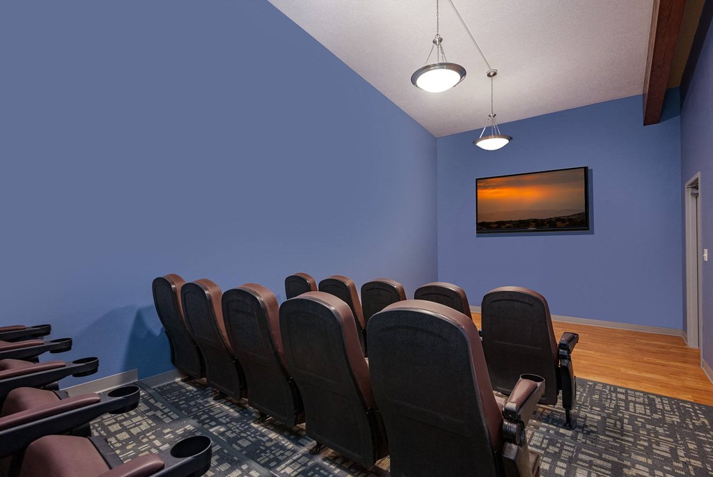 Movie Theatre Room at Blue Agave Villas Apartments