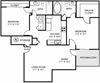 Two Bedroom Two Bathroom 1004 Sq Ft