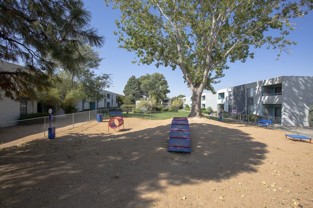Obstacle Course Pet Park at Villas Del Cielo Aprartments in Albuquerque New Mexico October 2020