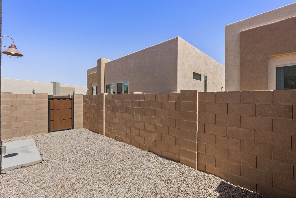 One Bedroom Backyard at Casitas Catalina Apartments in Tucson