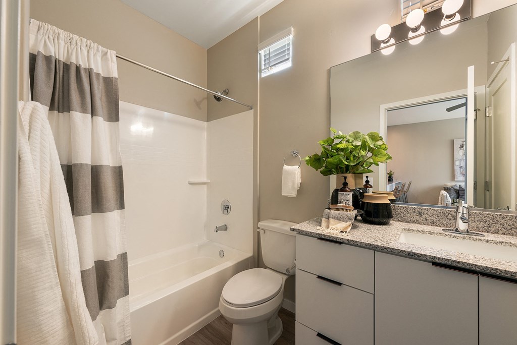 One Bedroom Bathroom at The Ashley Townhomes in Chandler Arizona