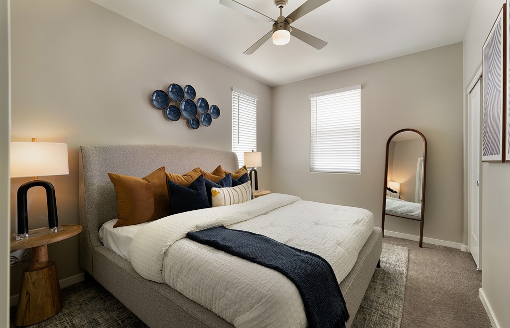 One Bedroom Bedroom at The Ashley Townhomes in Chandler Arizona