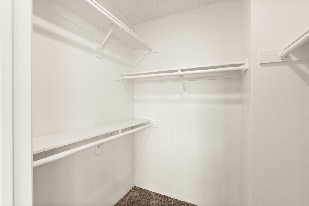 Bedroom Closet at Silver Cliffs Apartments in Bullhead City Arizona