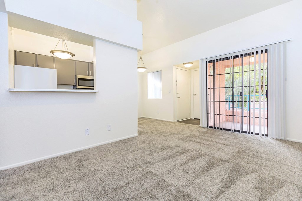 One Bedroom Common Area at Winterhaven Terrace Apartments in Tucson Arizona