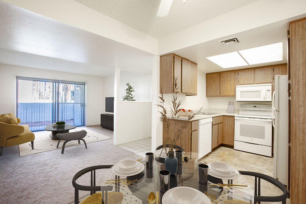 One Bedroom Common Areas at Townhomes on the Park in Phoenix Arizona 2023