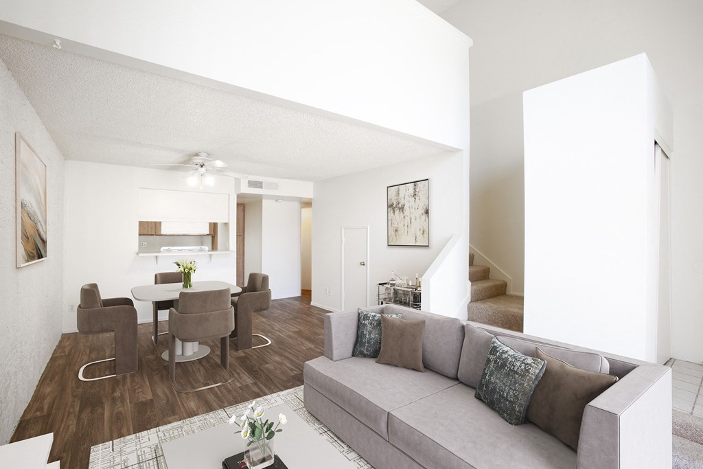 One Bedroom One Half Bath Common Area at Townhomes on the Park in Phoenix Arizona 2023