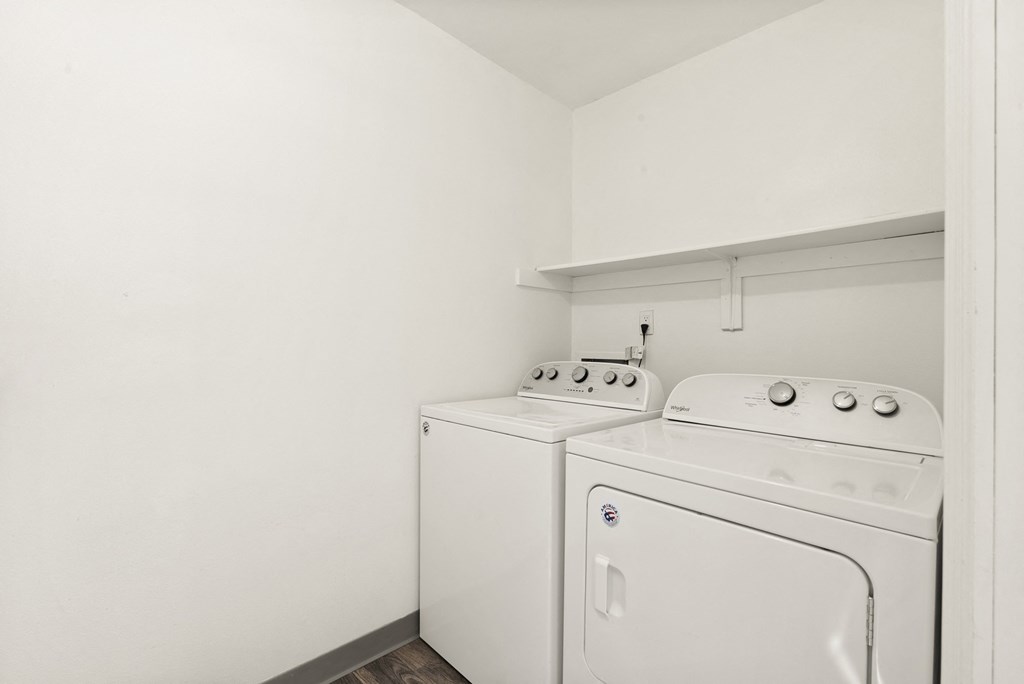 washer and dryer at Silver Cliffs Apartments in Bullhead City Arizona
