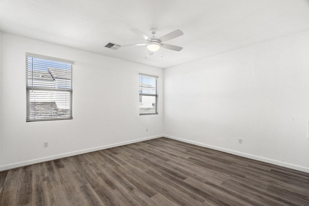 Palermo Bedroom with Ceiling Fan at Bella Encanta Apartment Homes