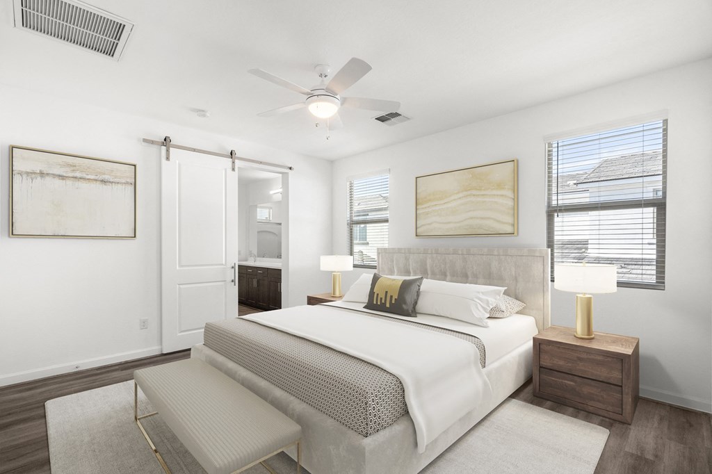 Palermo Furnished Bedroom at Bella Encanta Apartments in Mesa Arizona