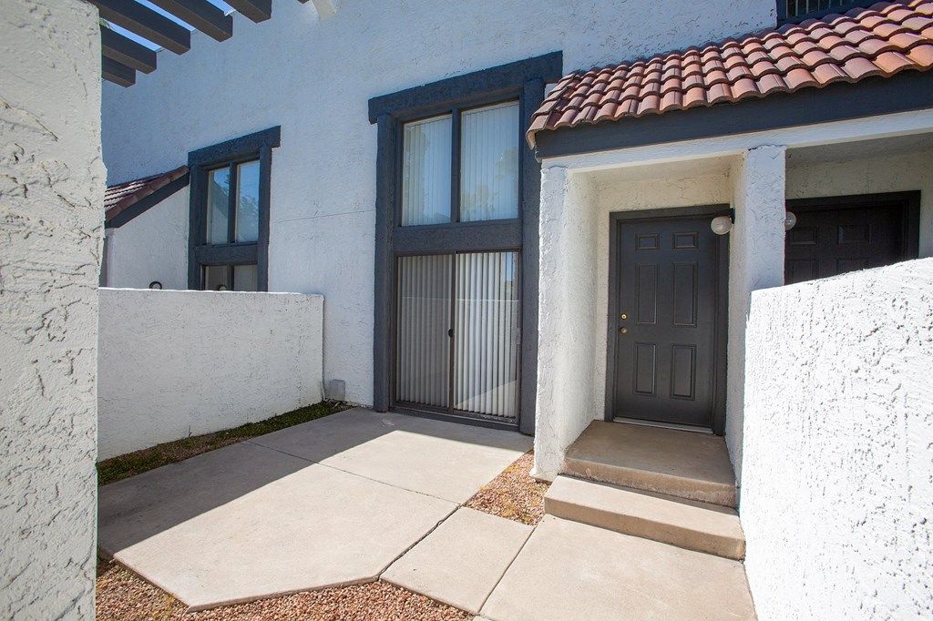 Patio Entrance at Townhomes on the Park in Phoenix Arizona 2023