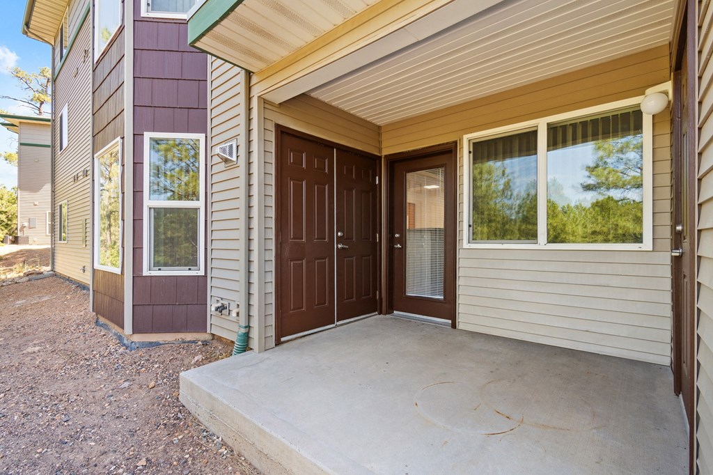 Patio Space at Pinehurst at Flagstaff in Flagstaff Arizona