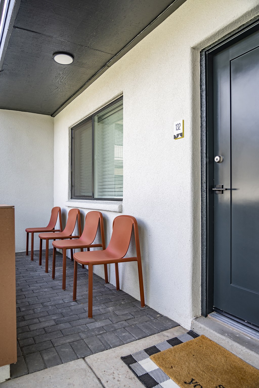 Patio area at Polanco Apartments