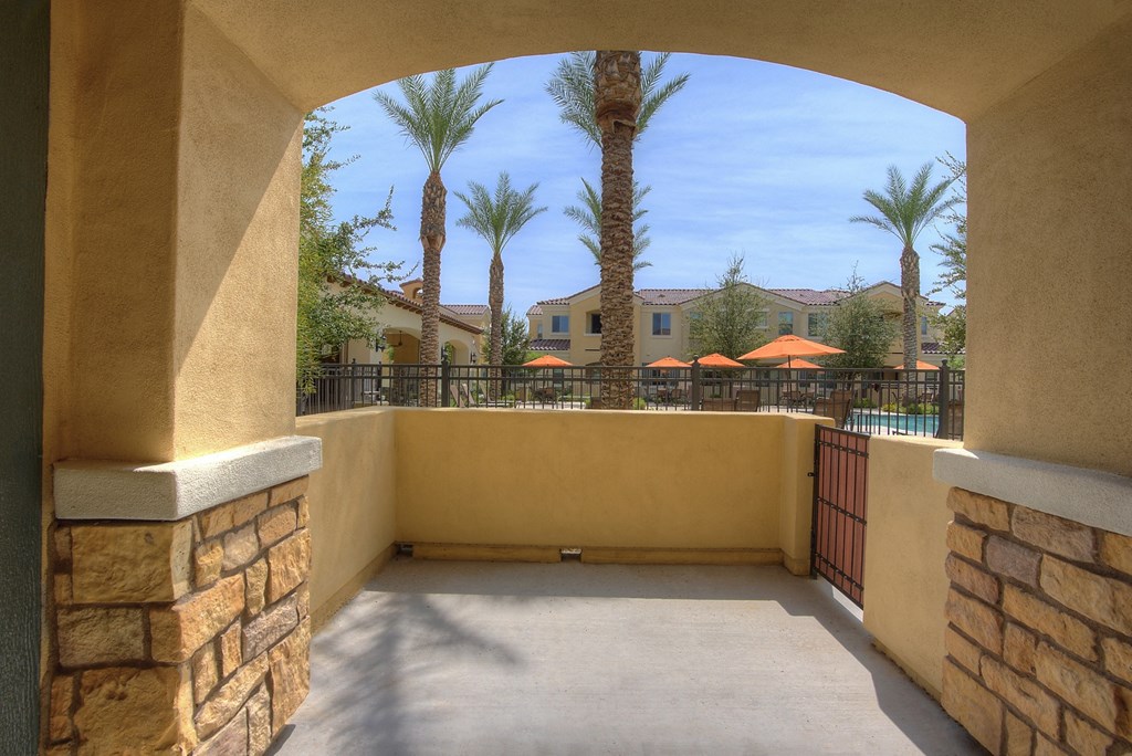 Patio at Bella Victoria Apartments in Mesa Arizona January 2021 2