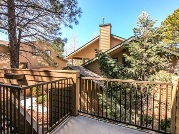 Patio at University West Apartments in Flagstaff AZ 2021 - Photo Gallery 11