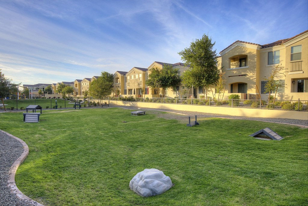Pet Park at Bella Victoria Apartments in Mesa Arizona January 2021