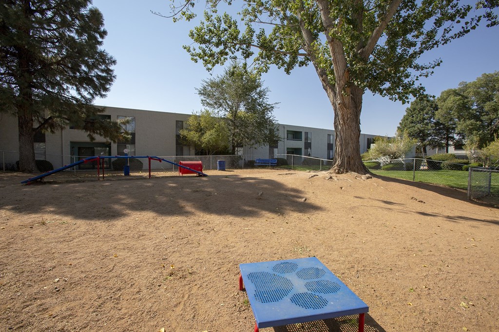 Pet Park at Villas Del Cielo Aprartments in Albuquerque New Mexico October 2020