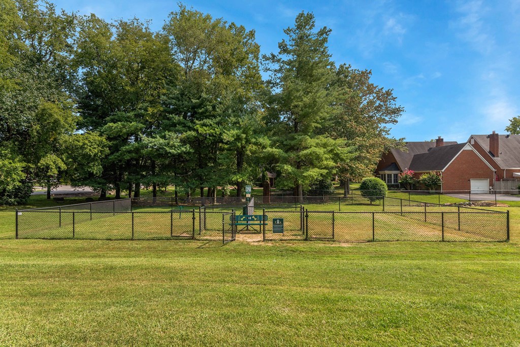 Pet park at Carrington Apartments in Hendersonville TN March 2021