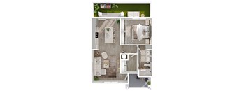 Pique Residences A1_D5 One Bedroom Floorplan