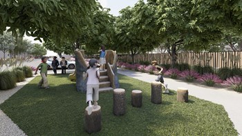 Play Area Logs at The Carson Townhomes in Gilbert Arizona 2022 - Photo Gallery 48