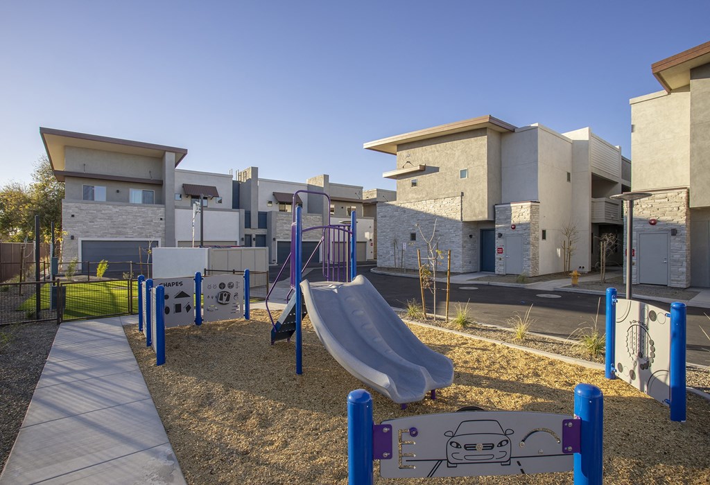 Playground at The Carson Townhomes in Downtown GIlbert Arizona