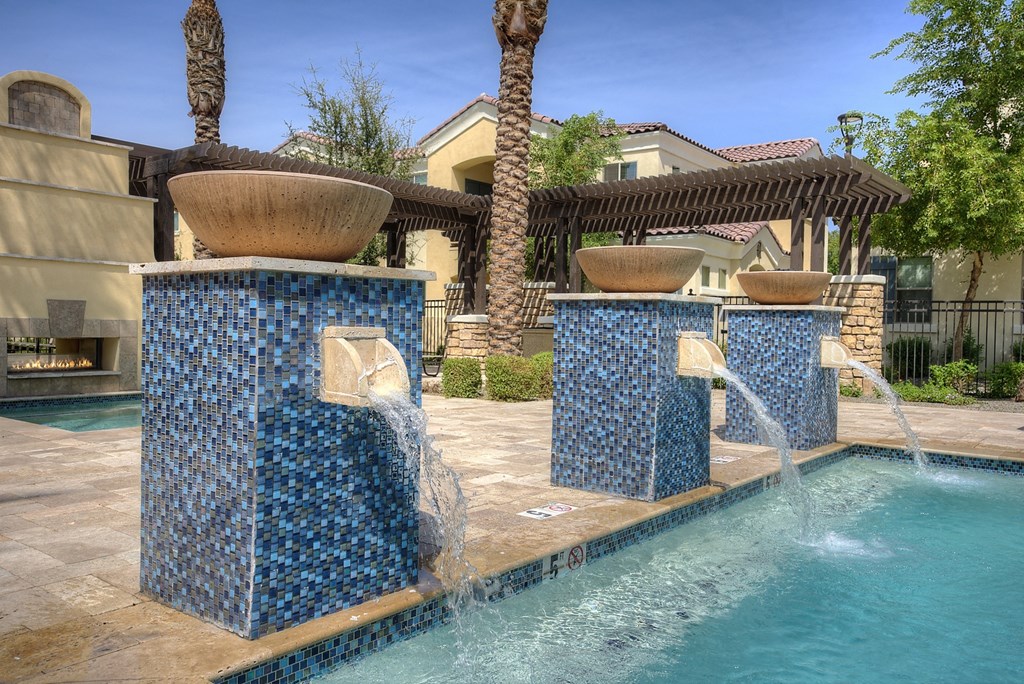 Pool Area at Bella Victoria Apartments in Mesa Arizona January 2021