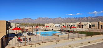 Pool Area at Casitas Catalina Apartments in Tucson Arizona